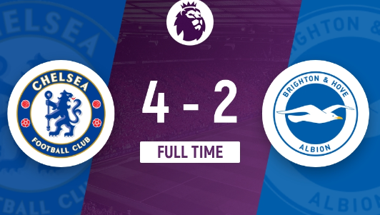 英超-切尔西4-2战胜布莱顿取4连胜 帕尔默大四喜杰克逊三失单刀 英超-切尔西4-2战胜布莱顿取4连胜 帕尔默大四喜杰克逊三失单刀