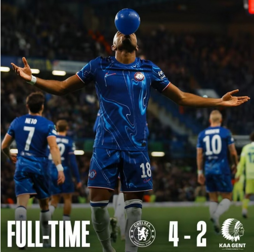 欧协联-切尔西4-2根特开门红&各赛事5连胜 恩昆库破门维加传射