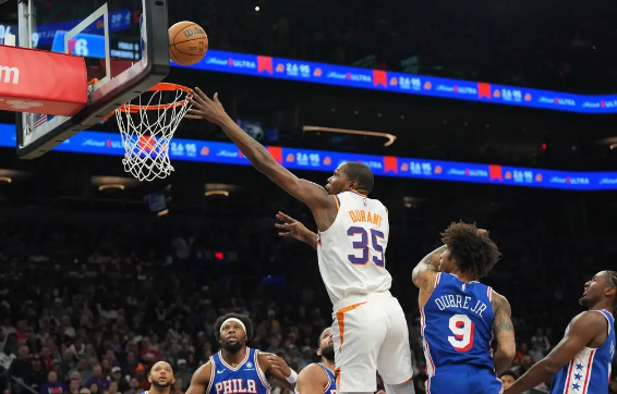 杜兰特35+6&准绝杀 乔治首秀15+5&6失误 太阳险胜76人迎5连胜 杜兰特35+6&准绝杀 乔治首秀15+5&6失误 太阳险胜76人迎5连胜