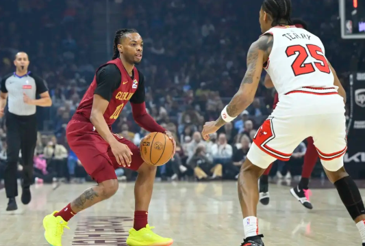 加兰28+5 莫布里21+11+7 骑士25记三分轻取公牛锁东部第一 加兰28+5 莫布里21+11+7 骑士25记三分轻取公牛锁东部第一